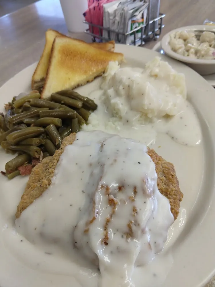 Chicken Fried Steak Special Mashed Potatoes Green Beans