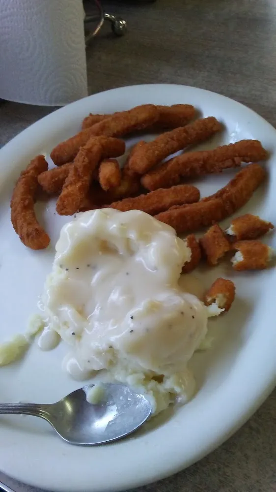 Chicken Fries with Mashed Potatoes and Gravy